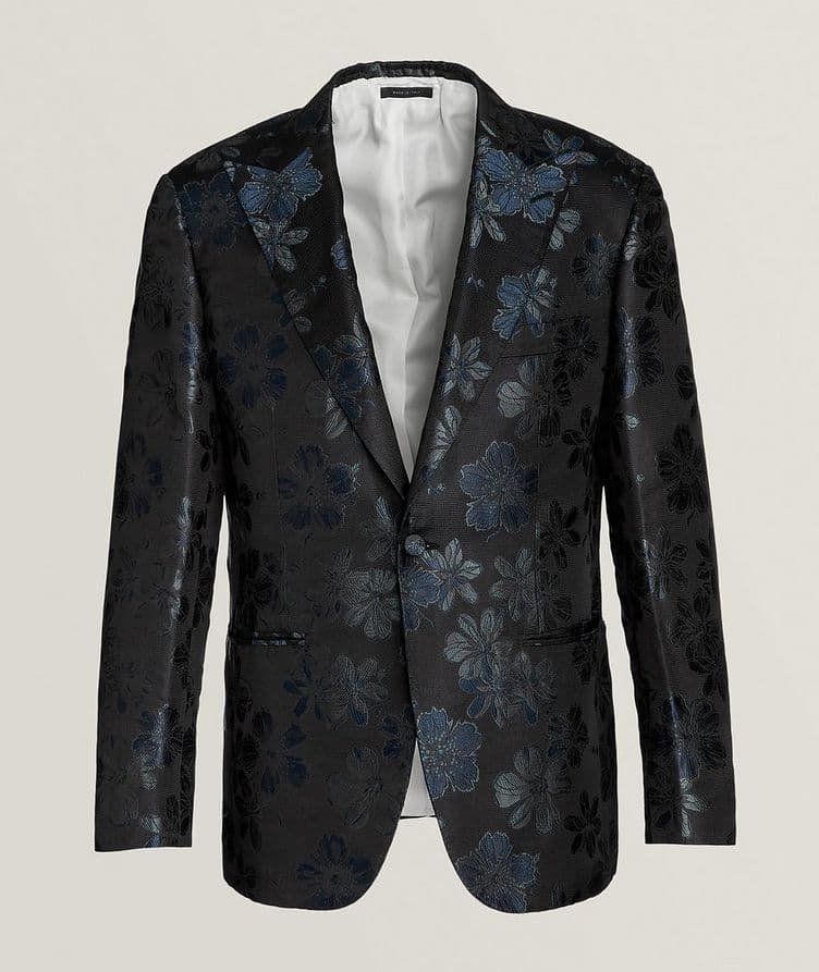 Floral Jacquard Silk Cocktail Jacket image 0