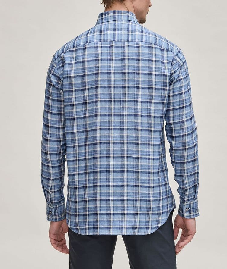 Checked Linen Sport Shirt image 2