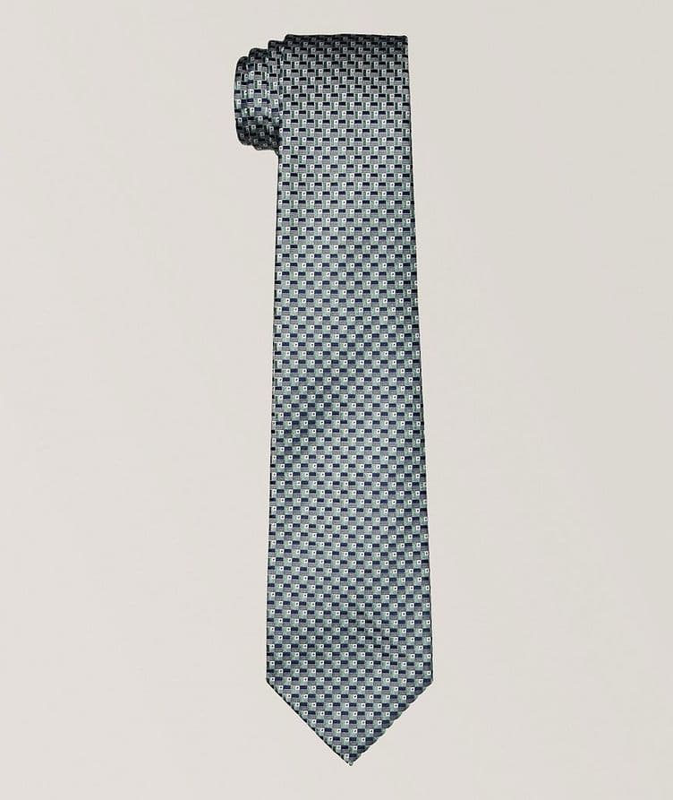 Neat Pattern Silk Tie  image 0