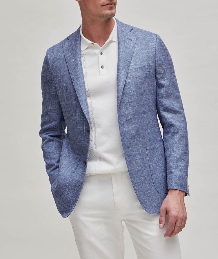 Cosmo Mélange Wool, Silk & Linen Sport Jacket image 1