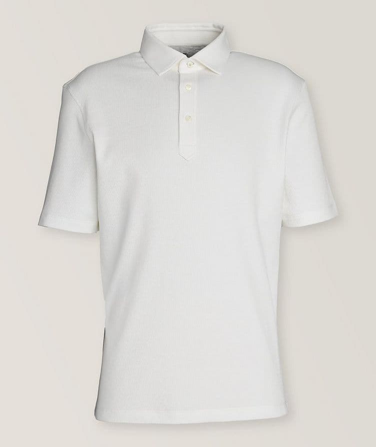 Ribbed Cotton Polo image 0