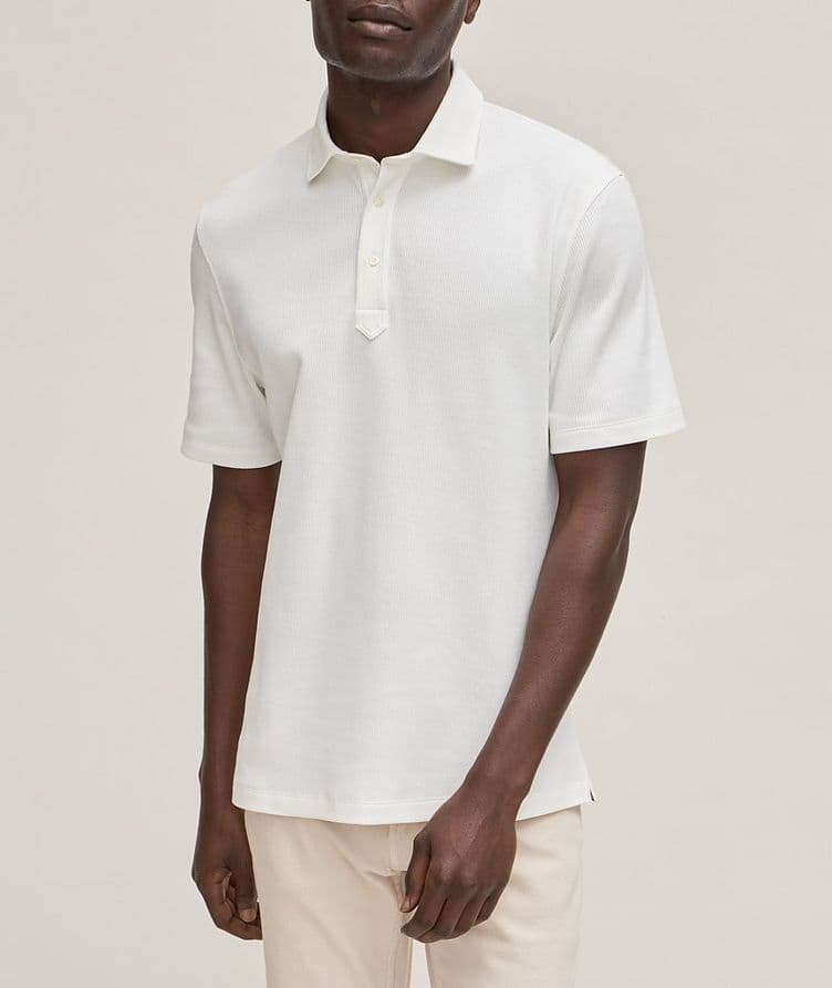 Ribbed Cotton Polo image 1