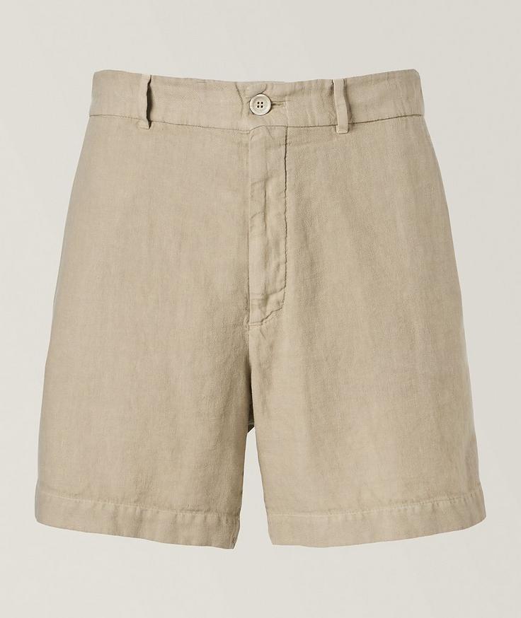 Brunello Cucinelli Short en lin texturé