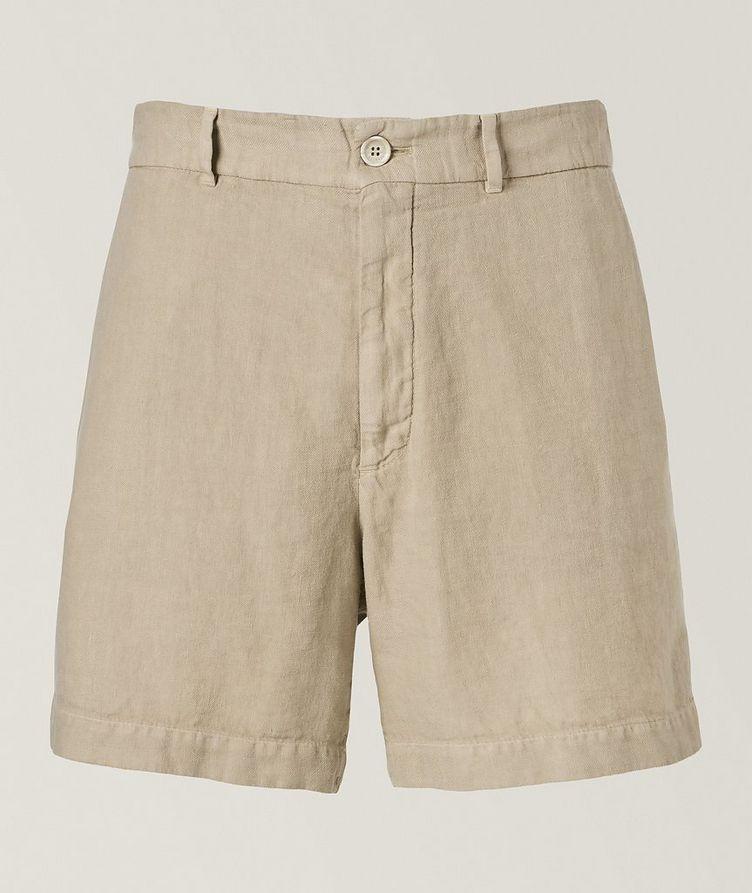 Textured Linen Shorts image 0