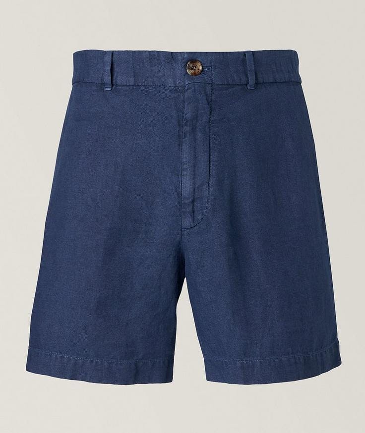 Brunello Cucinelli Short en lin texturé