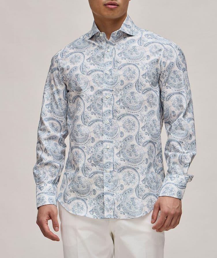 Paisley Linen Sport Shirt image 1