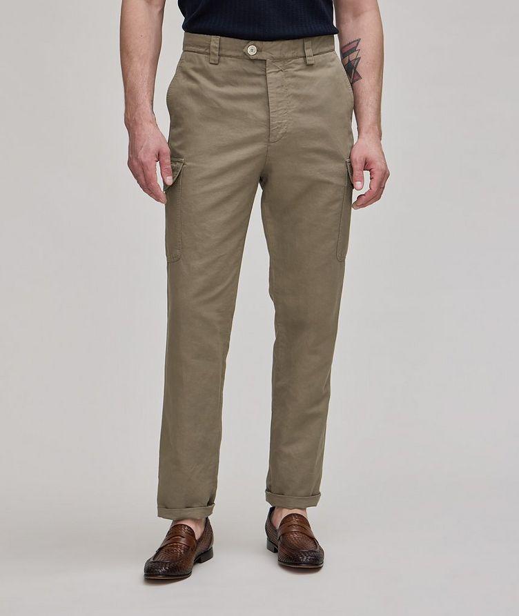 Cotton-Linen Cargo Pants  image 1