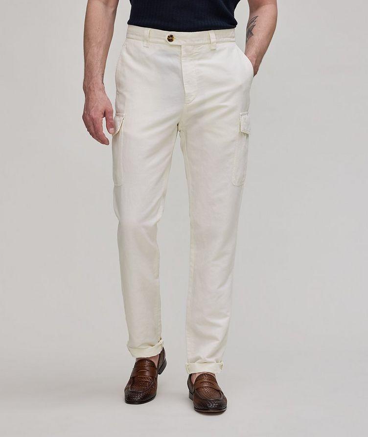 Cotton-Linen Blend Cargo Pants image 1