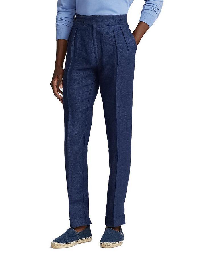 Byron Dobby Linen Dress Pants image 4