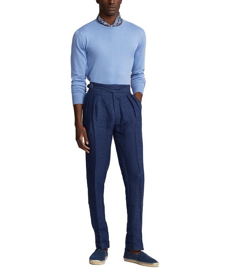 Byron Dobby Linen Dress Pants image 5