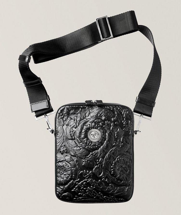 Embossed Barocco Leather Crossbody Bag image 0