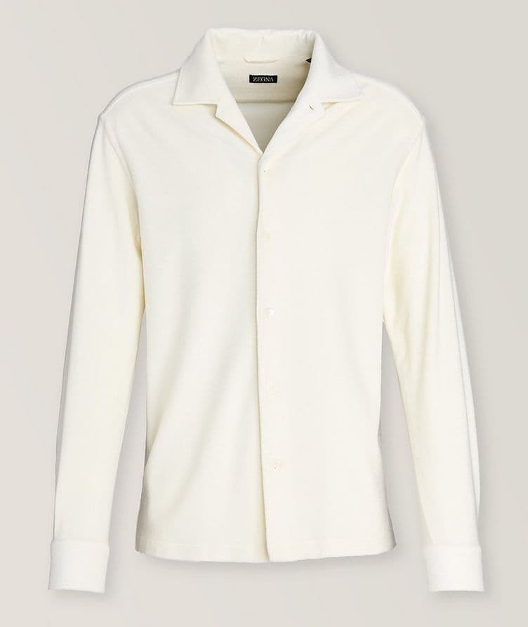 Terry Cotton-Silk Overshirt image 0