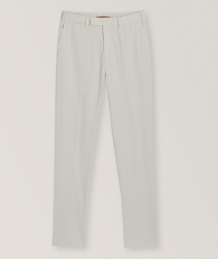 Zegna Cotton-Linen Summer Chinos 