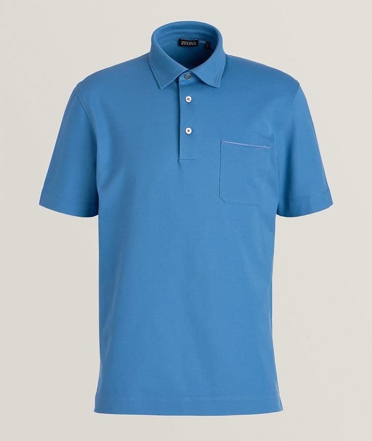 Short-Sleeve Cotton Piqué Polo image 0