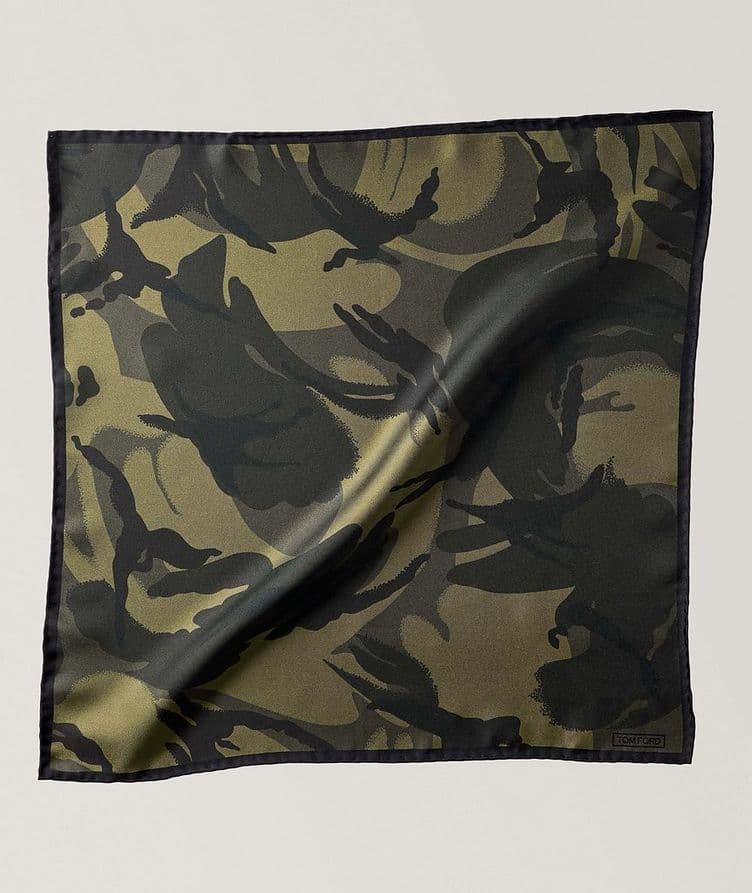 Camo Silk Pocket Square image 0