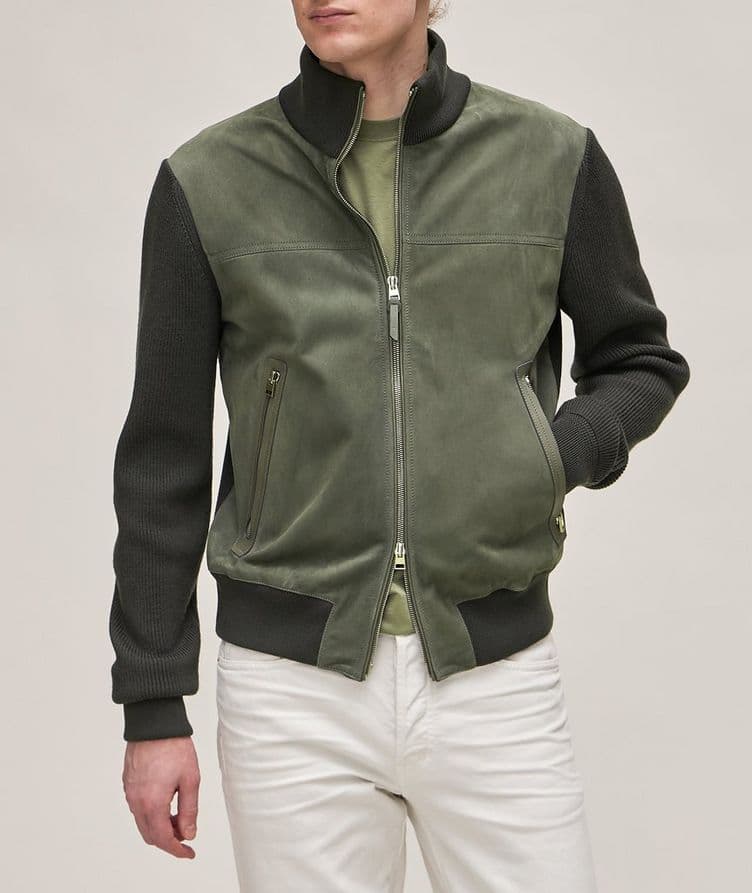 Blouson aux textures variées image 1