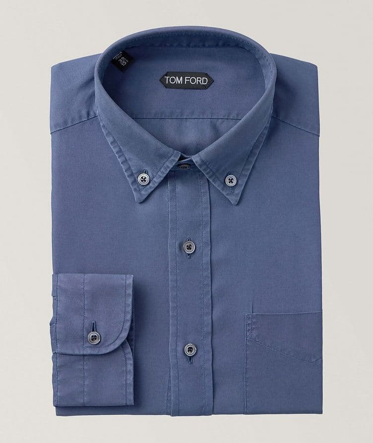 Chemise décontractée en lyocell à col boutonné image 0