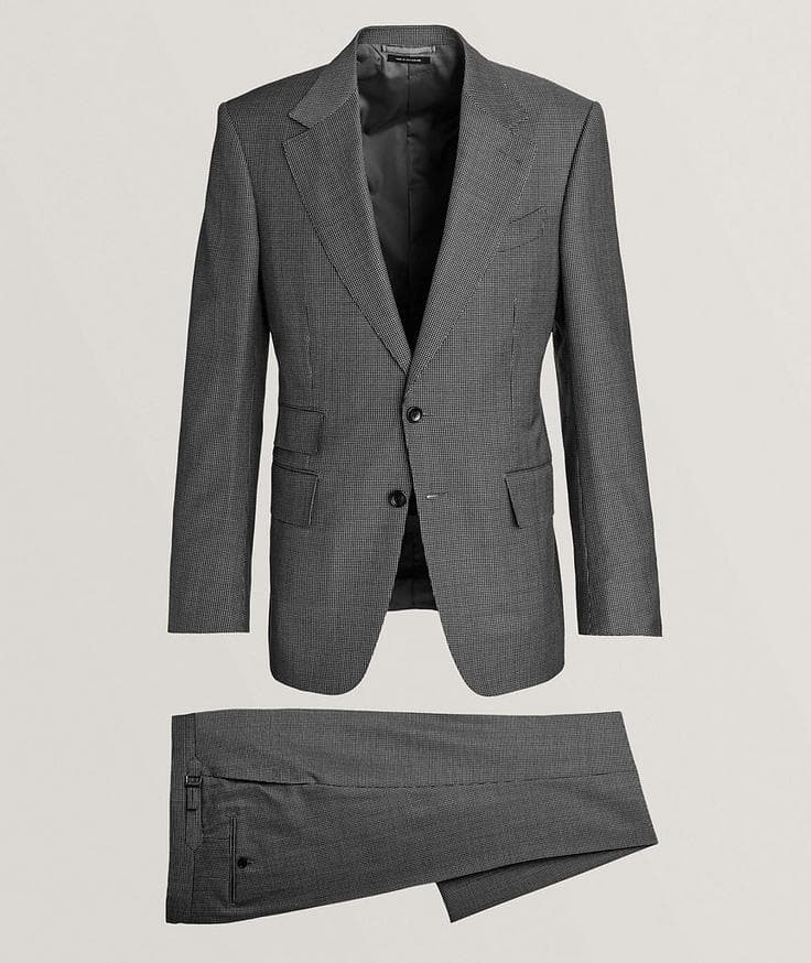 TOM FORD Shelton Princes Of Wales Wool Suit