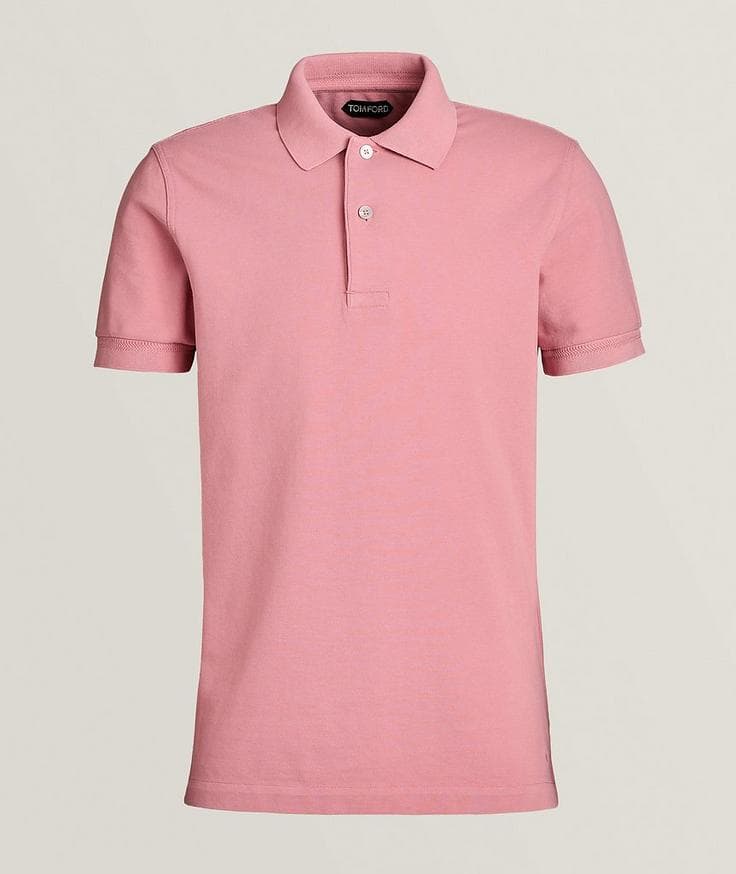 TOM FORD Polo en piqué de coton