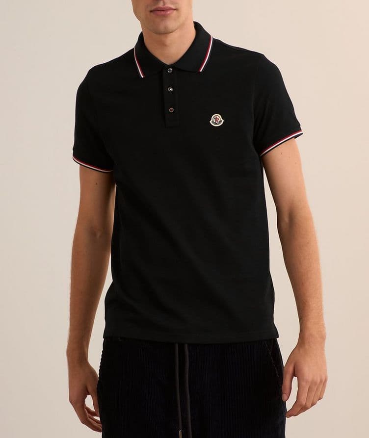 Piqué Cotton Knit Polo image 4