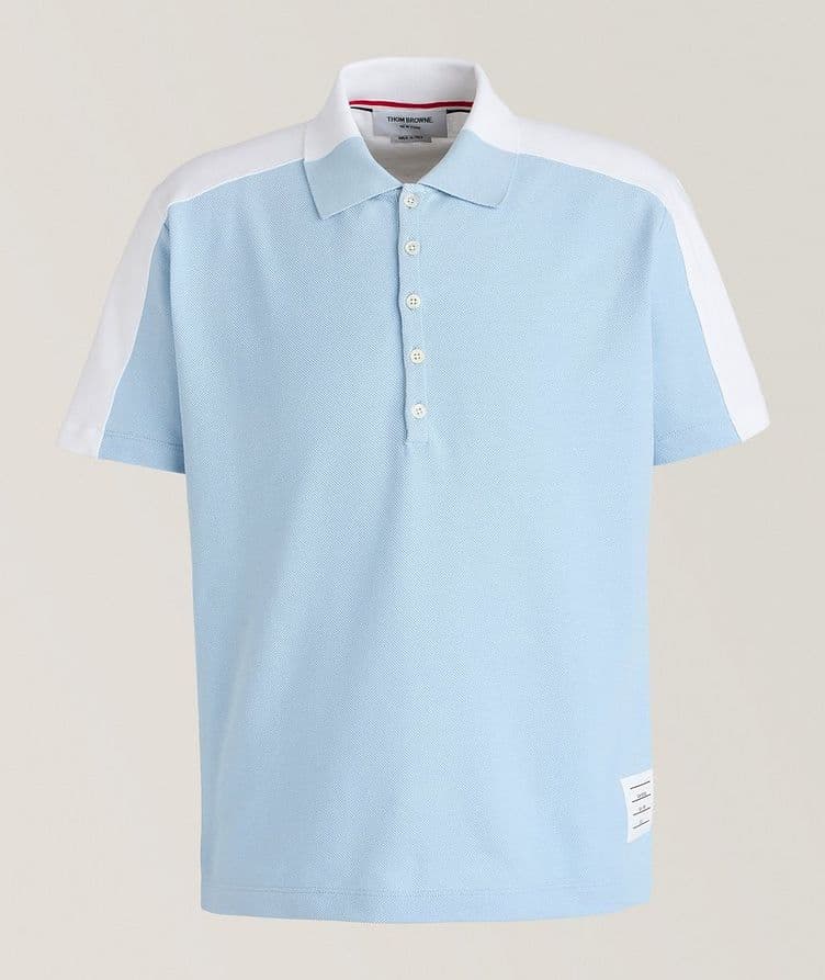 Colourblock Cotton Polo image 0