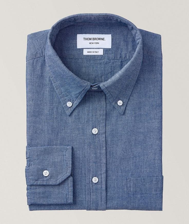 Thom Browne Chambray Cotton Shirt