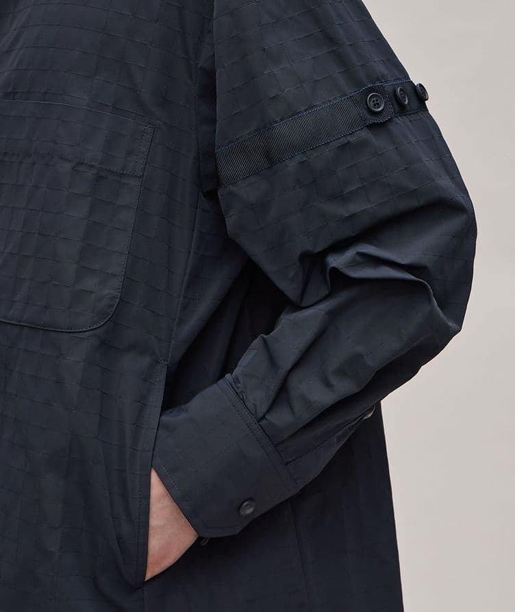 Tonal Gridded Overshirt  image 4