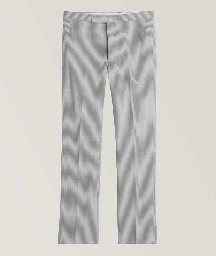 Thom Browne Striped Seersucker Cotton Pants 