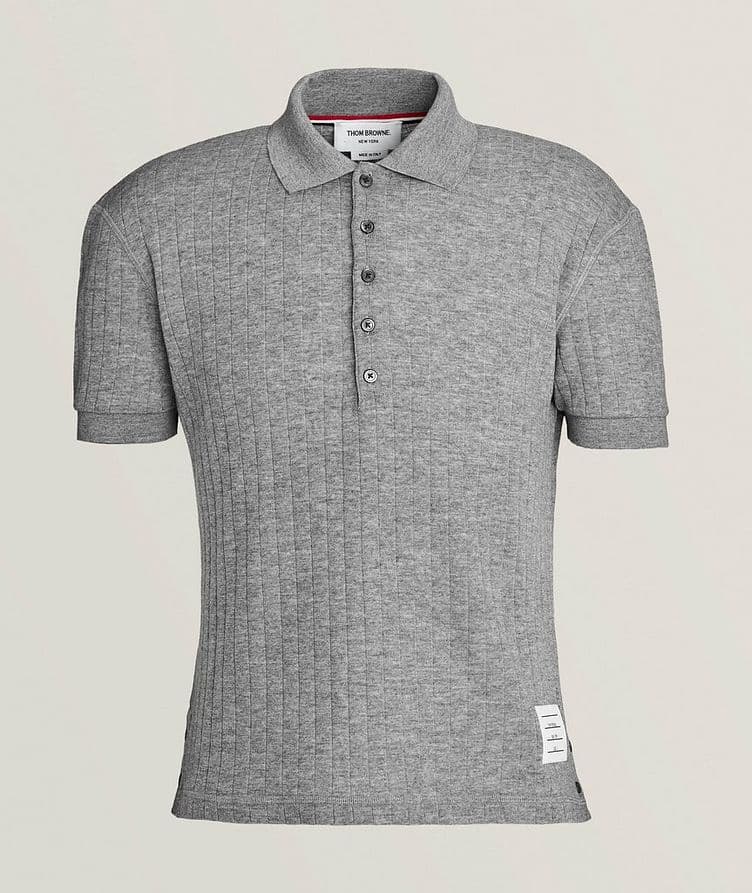 Ribbed Wool Polo image 0