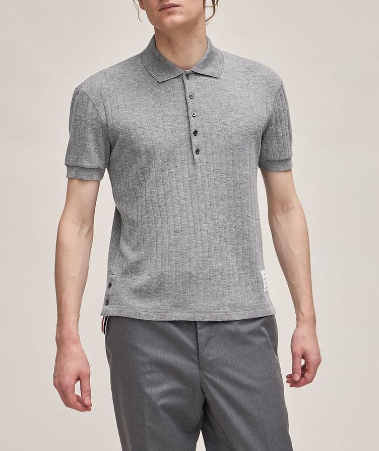 Ribbed Wool Polo image 1