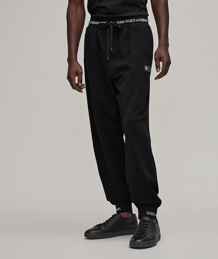 Logo Trim Cotton Sweatpants image 1