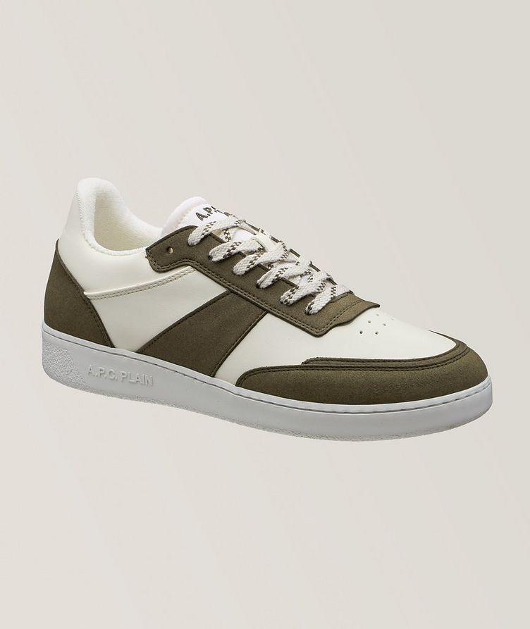 Split Panels Leather Sneakers image 0