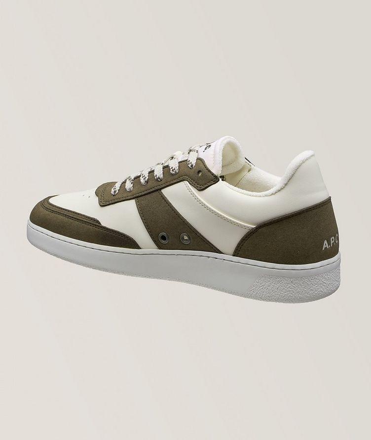 Split Panels Leather Sneakers image 1