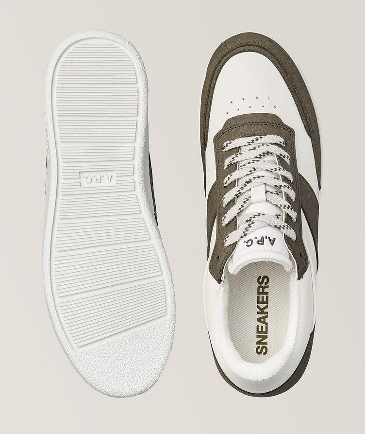 Split Panels Leather Sneakers image 2