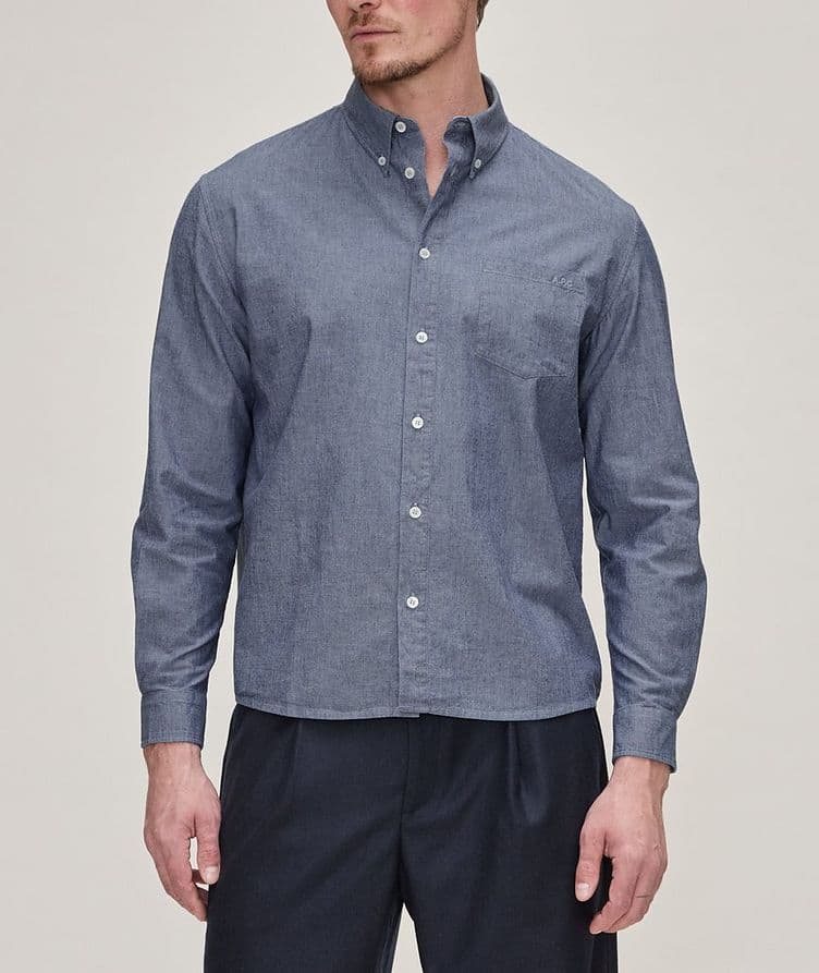 Chemise décontractée en toile chambray image 1