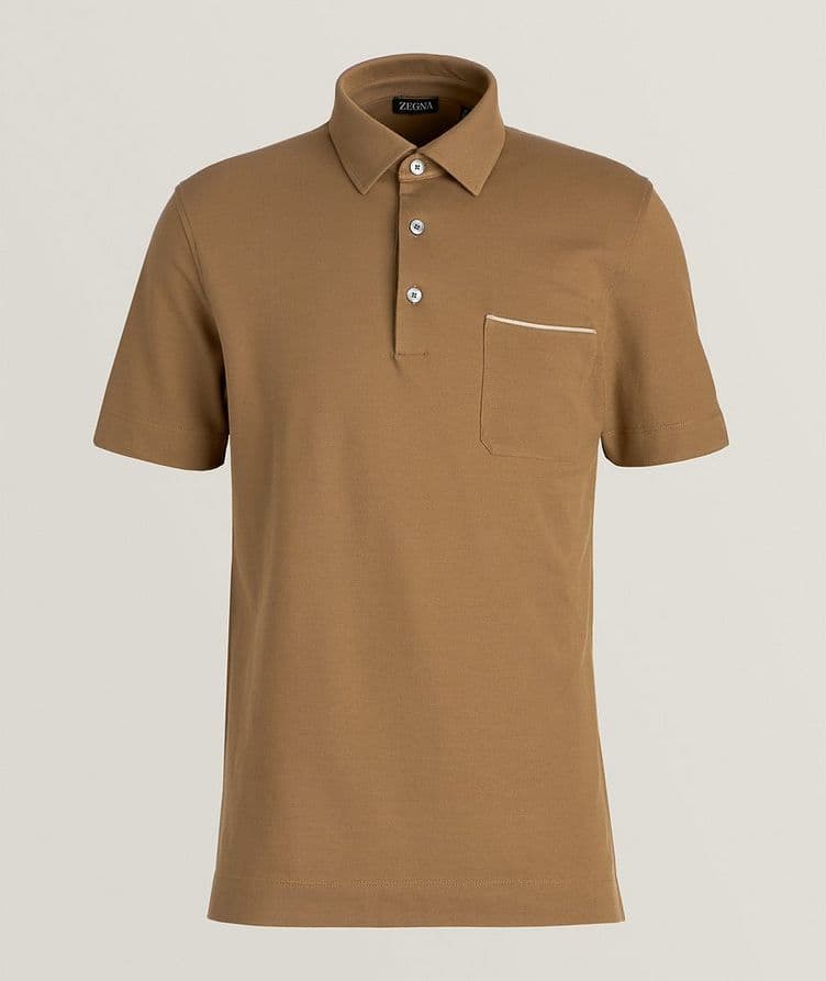 Short-Sleeve Cotton Piqué Polo image 0