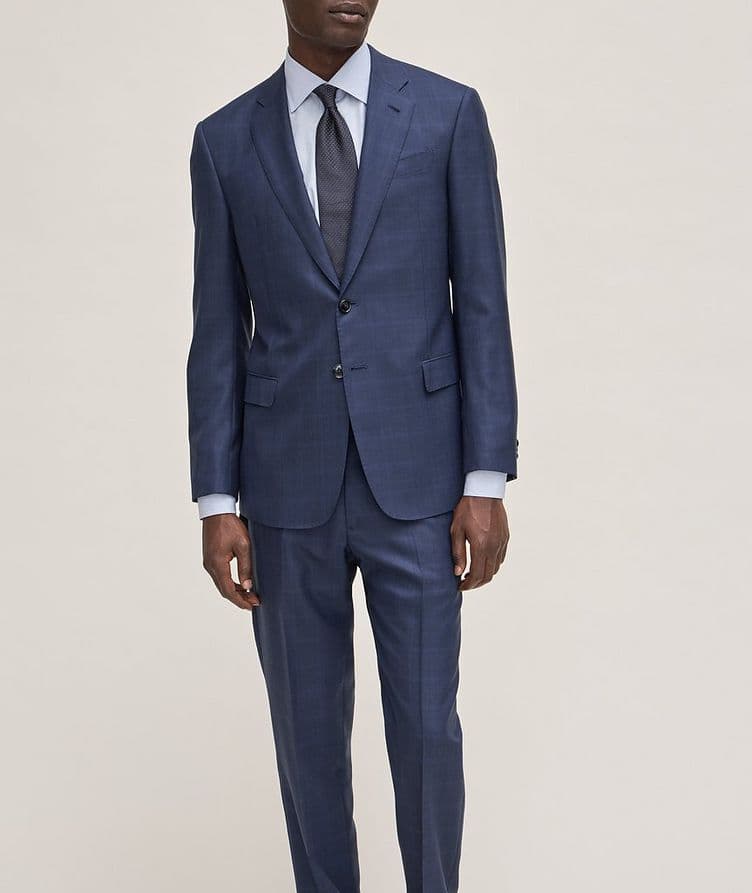 Soft Collection Checked Wool-Silk Suit image 4