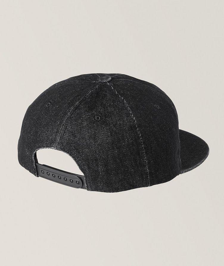 Embroidered Logo Denim Cotton Baseball Cap  image 1