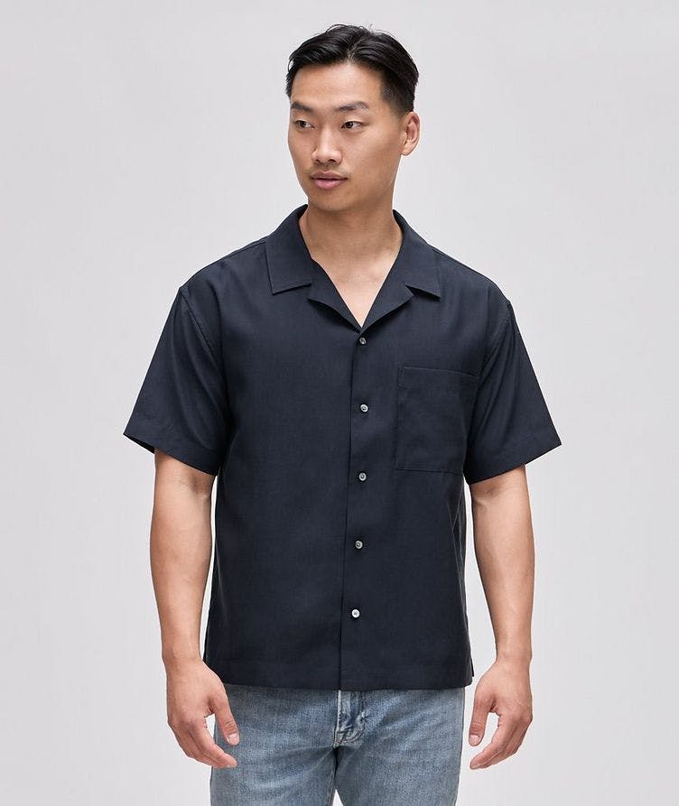 Lyocell-Blend Camp Shirt  image 1