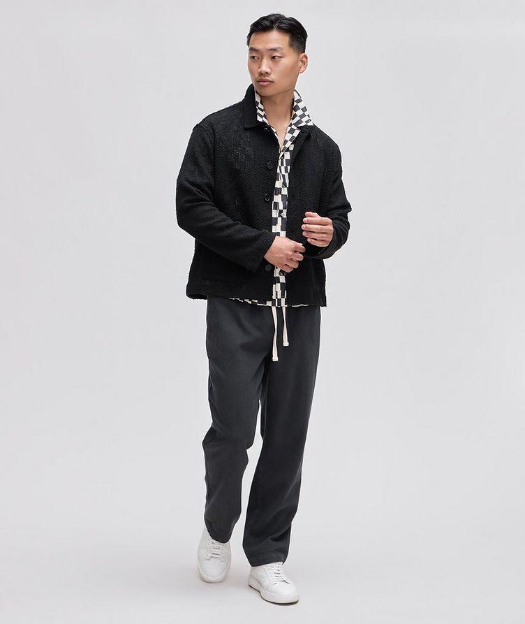 Textured Cotton Terry Travel Jogger image 3