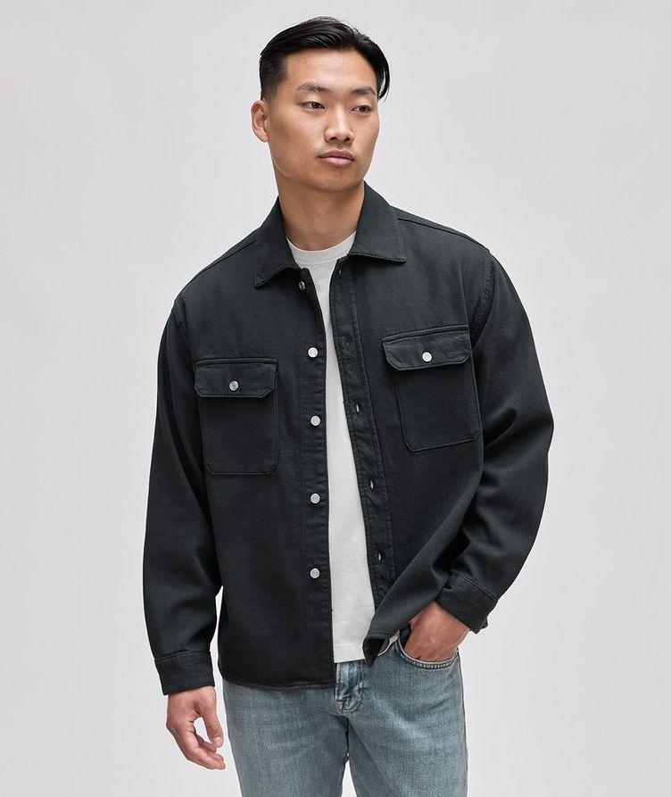 Terry Cotton Textured Overshirt image 1