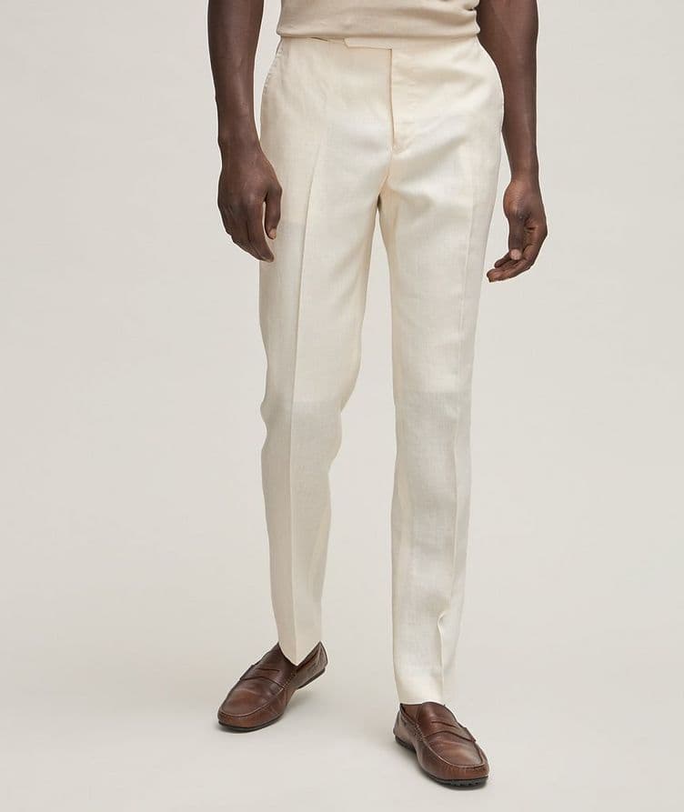 Pleated Linen Pants image 2