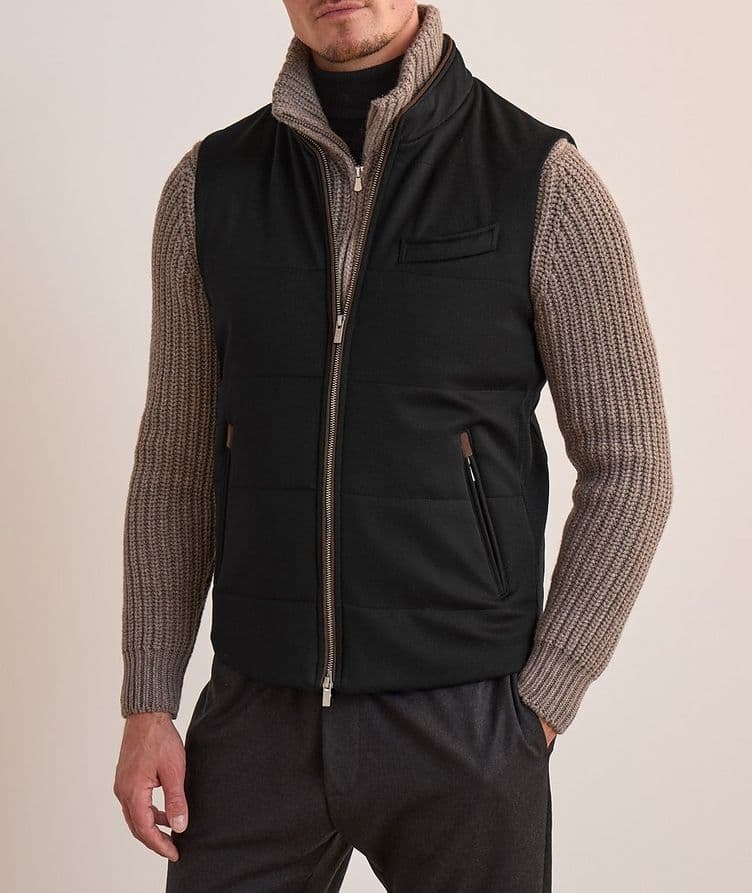 Montalto Quilted Cashmere Vest  image 1