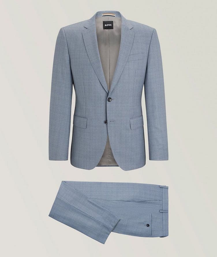 Checked Virgin Wool Serge Suit image 0