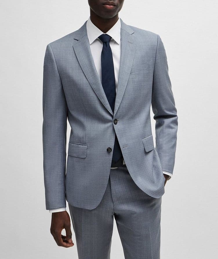 Checked Virgin Wool Serge Suit image 1