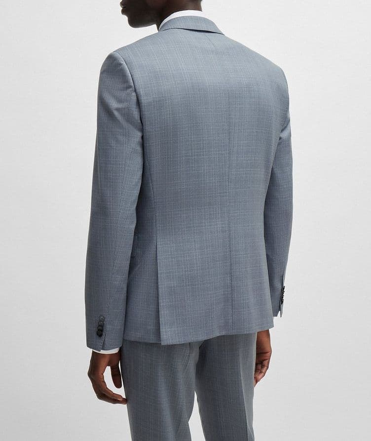 Checked Virgin Wool Serge Suit image 2