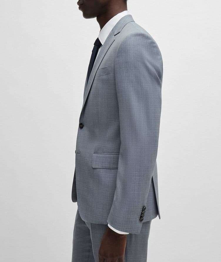 Checked Virgin Wool Serge Suit image 5