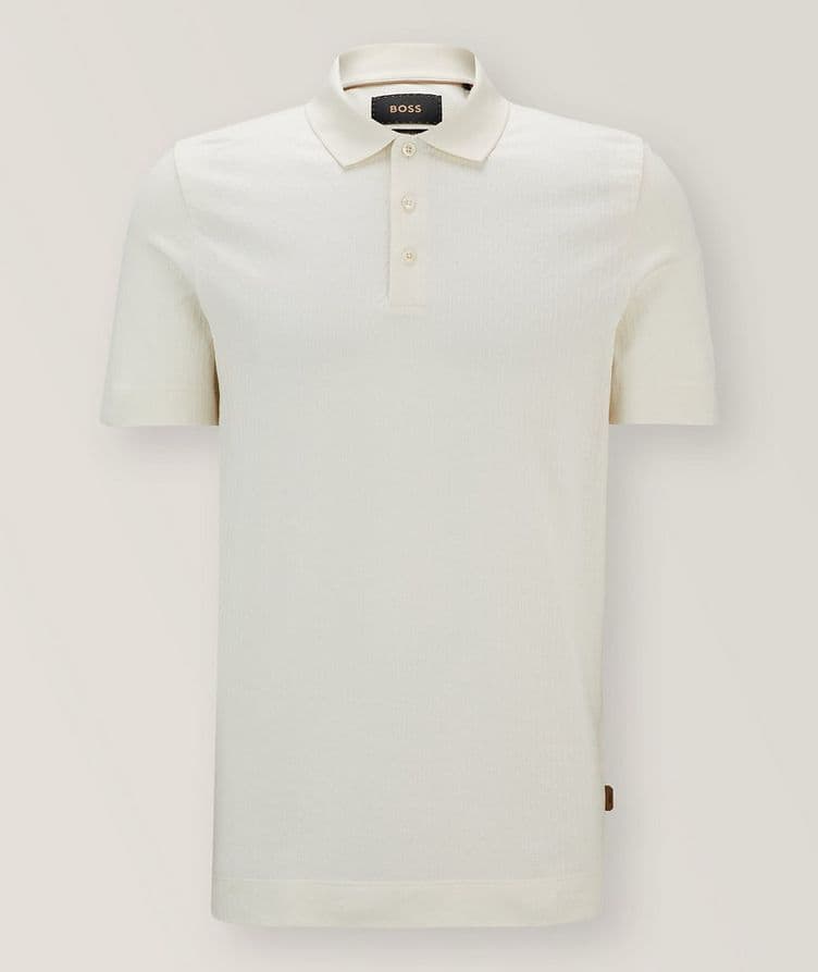 Quilted Cotton-Silk Polo  image 0