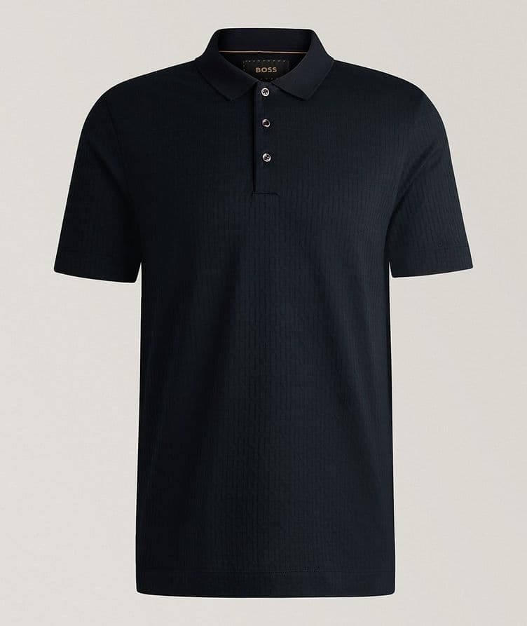 Perry Textured Cotton-Silk Polo image 0