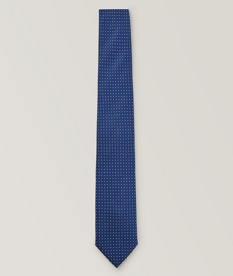 Jacquard Dot Silk-Blend Tie image 0